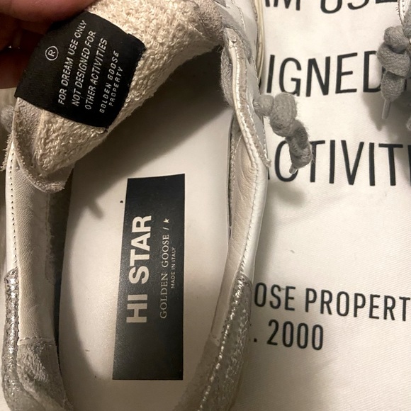 Hi Star Sneaker in White & Silver 38 - Picture 6 of 8